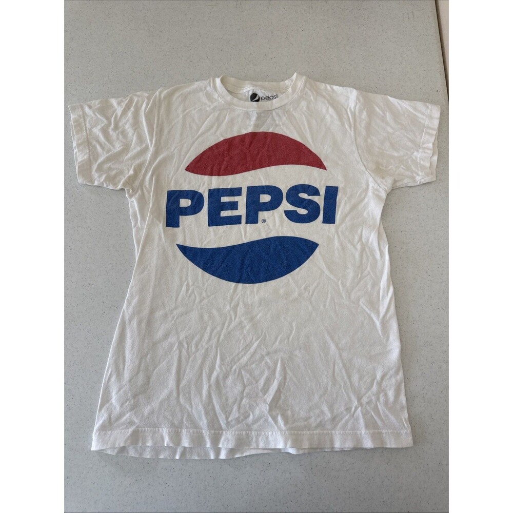 Officially Licensed Pepsi - Classic Washed Logo Women T-Shirt Small
